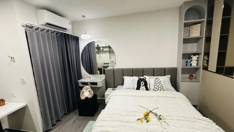 ให้เช่า Modiz Avantgarde ห้องสตูดิโอ ตกแต่งพร้อมอยู่ เฟอร์นิเจอร์ครบครัน หิ้วกระเป๋าเข้าอยู่ได้เลยจ้า