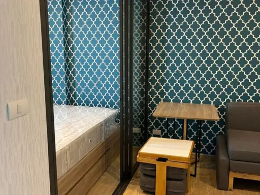 Condo for rent, The Excel Hideaway Sukhumvit 50, corner room, next to BTS, ready to move in, reasonable price, can't miss it!