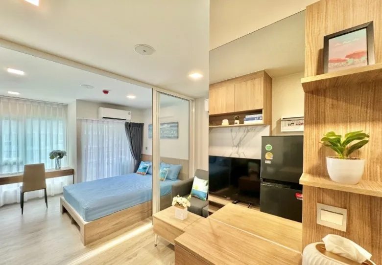 ให้เช่า เคฟ ทาวน์ ไอส์แลนด์ วิวสระ ห้องกั้นแยกเป็นสัดส่วน แต่งครบ สนใจรีบจองเลย ห้ามพลาด