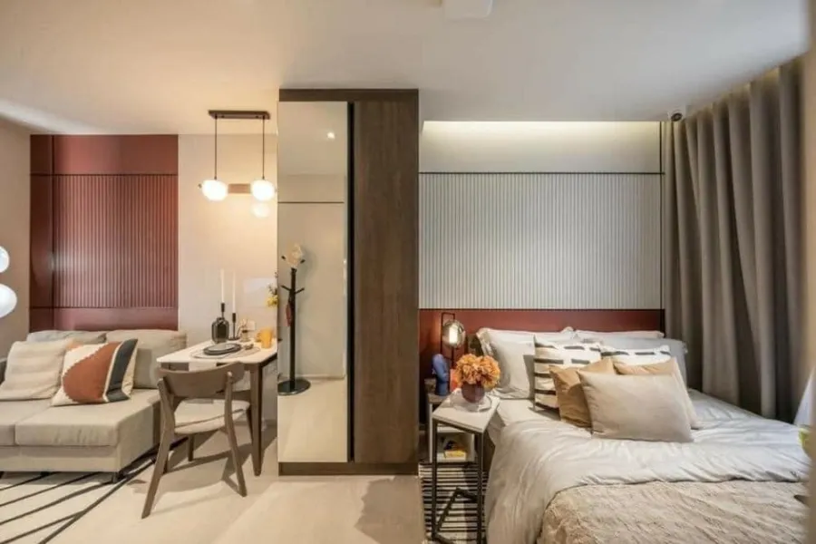 Selling down payment at a loss, Nue Cross Khu Khot Station Condo, Studio room, Fully Furnished, hurry and reserve.