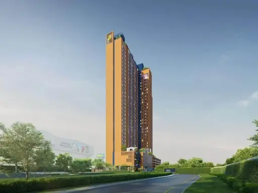 Selling down payment Plum Condo New West Bang Yai, very nice view, can see IKEA Bang Yai, open view, no blocking buildings, good wind, cool and comfor images