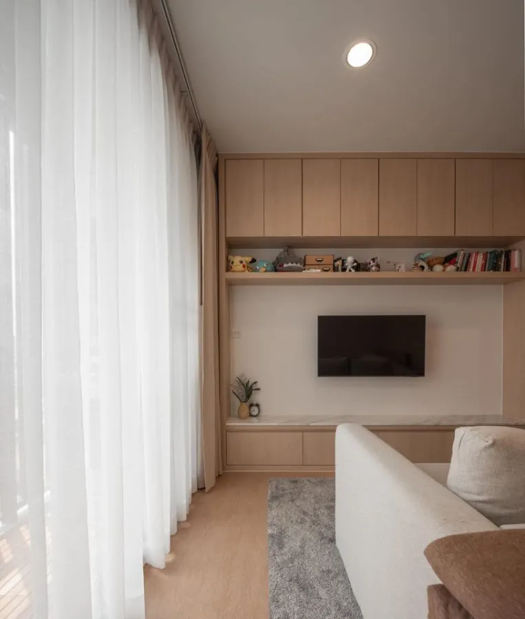For sale: Maru Ladprao 15, 11th floor, view of Ratchada-Ladprao intersection (not blocked), fully built-in furniture, hurry and reserve now.