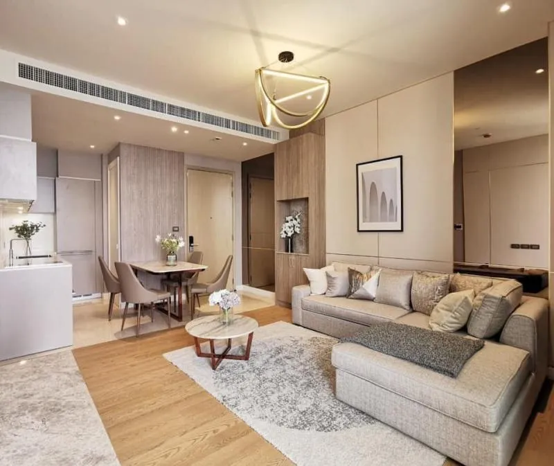 For rent Magnolias Waterfront Residences, luxuriously decorated room, giving you a feeling like a young lady in a drama. If interested, hurry to reserve now.