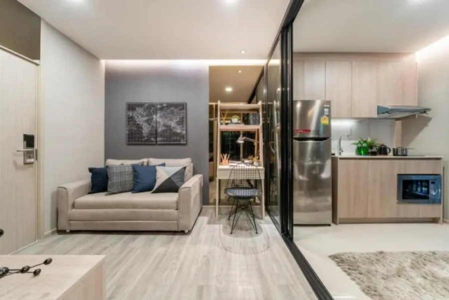 Sale down payment urgently!! Icondo Green Space Sukhumvit 77, corner room, garden view, near BTS On Nut, don't miss it!!