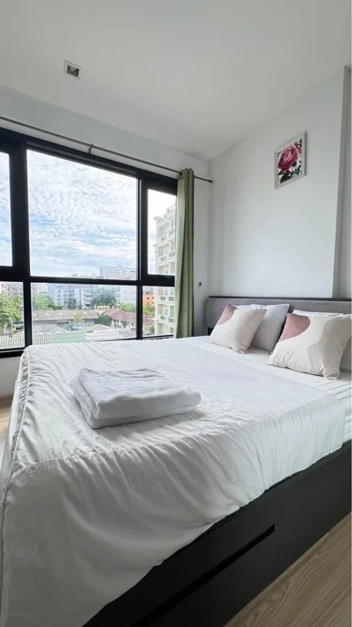 ขาย The Base Central Pattaya ห้องแต่งน่าอยู่ สไตล์มินิมอล เตียงนอนนอนสบายมาก ห้ามพลาดเด็ดขาด