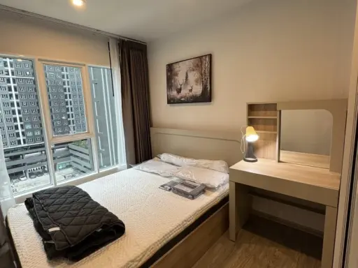 Condo for rent, Regent Home Bangna, separate rooms, perfectly divided into zones. Come and reserve now, don't wait.