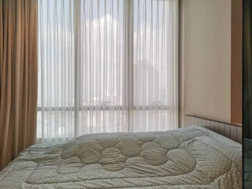 For rent, The Room Sukhumvit 69, 27th floor, high floor, corner room, plus a fully furnished room, very nice, book now.