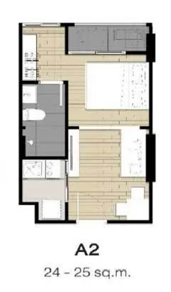 For rent FLEXI Sathon-Charoennakorn ห้องมุมได้ความเป็นส่วนตัว ราคาจับจ้องได้ คุณต้องรีบมาจอง
