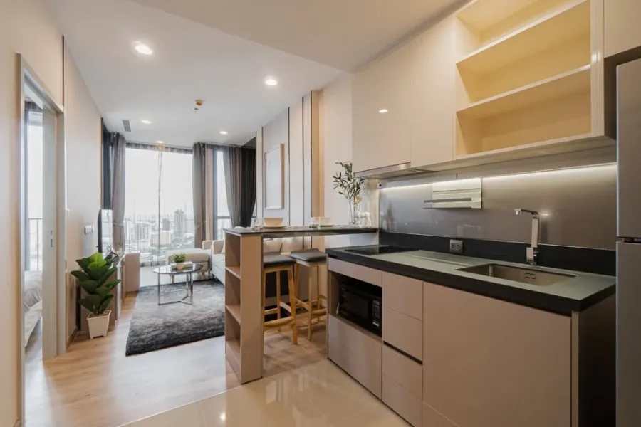 ให้เช่า OKA HAUS Sukhumvit 36 ชั้น 39 วิวโล่ง ตกแต่งครบ พร้อมเครื่องใช้ไฟฟ้าครบชุด จองเลย