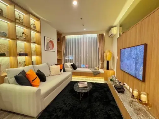 ขาย ไอดีโอ โมบิ รางน้ำ ห้อง Rare Item (1 Bedroom Plus) ห้องมุม ชั้น28 ตกแต่งบิวท์อินจัดเต็มทั้งห้อง รีบจองก่อนพลาด images