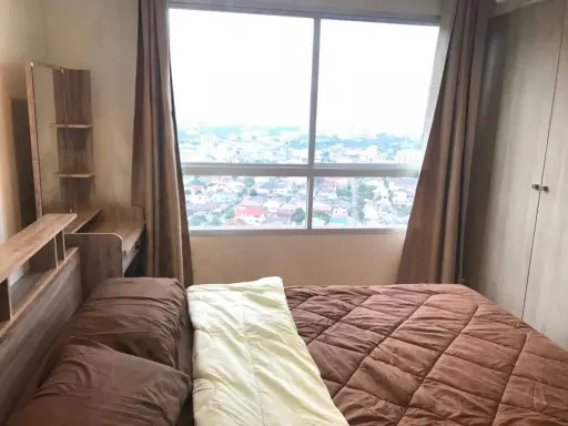 For rent, Lumpini Ville Nakhon In-Riverview, 20th floor, nice room, fully furnished. If interested, hurry and reserve now.