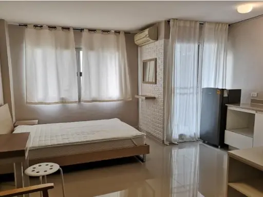 Condo for rent Lumpini Town Bodindecha-Ramkhamhaeng The room is fully decorated. The price is very friendly. Book now.