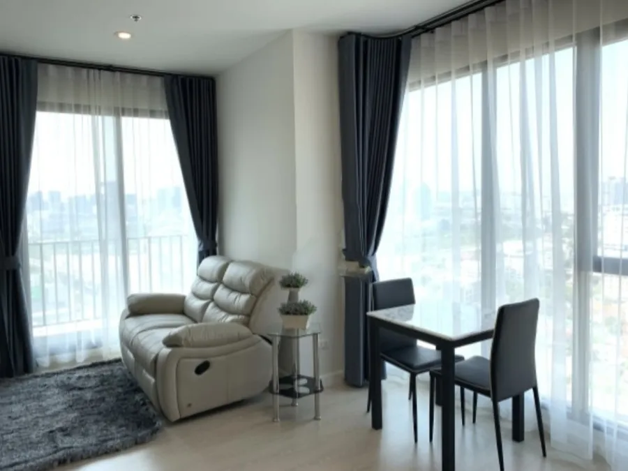 For rent!! The Niche Condo, Thonglor-Phetchaburi, 23rd floor, corner room, beautiful room, fully furnished, ready to move in, book now!!