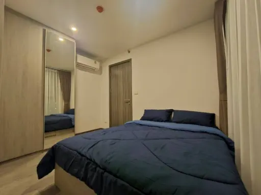 For rent, The Origin Sukhumvit-Sai Luat E22 Station, 4th floor, not high floor, spacious room with big screen TV, don't miss it.