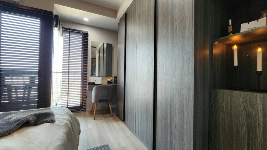 For rent/sale Condo IDEO Ratchada-Sutthisan, 21st floor, room facing north, room is a single corridor, very private, buy now.