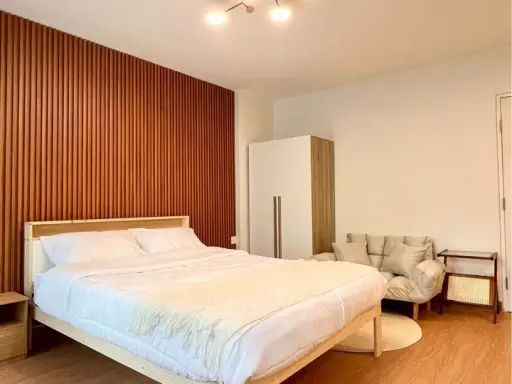 For sale: My Condo Sukhumvit 81, beautifully decorated, minimalist style, Muji Mu Jai, shady garden view, just bring your bag and come in.