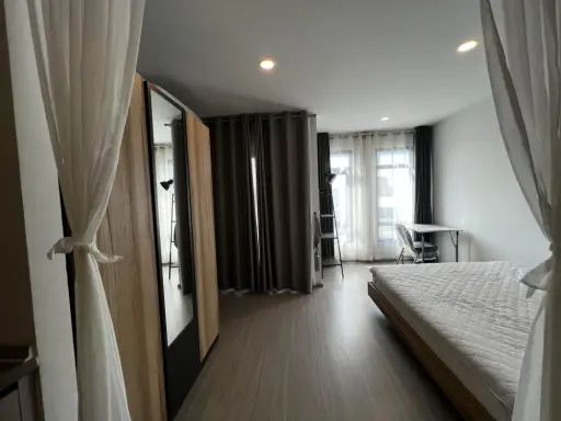 ให้เช่า แอสปาย อโศก-รัชดา ห้อง Studio ขนาด 25 ตร.ม. พร้อมที่นอนอย่างดี หลับสบาย ไม่มีปวดหลัง จองเลย
