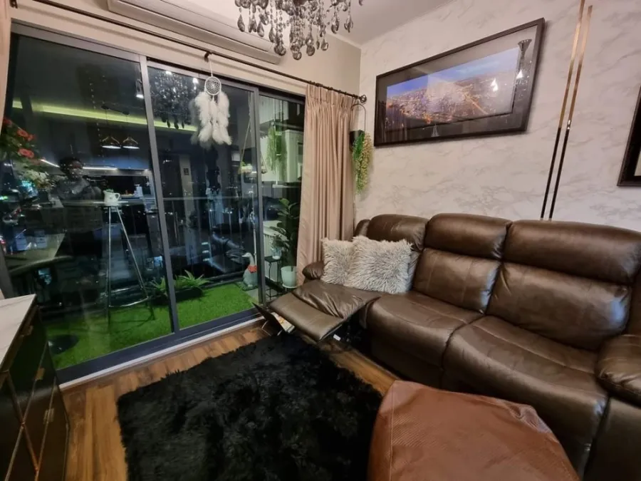 Condo for rent, Ideo Sukhumvit 93, decorated with wallpaper. Complete with full built-ins, amazing view, reserve quickly.