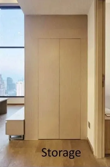 For rent: Duplex unit at Park Origin Ratchathewi. High ceilings, spacious and comfortable. High floor with stunning city views and floor-to-ceiling wi