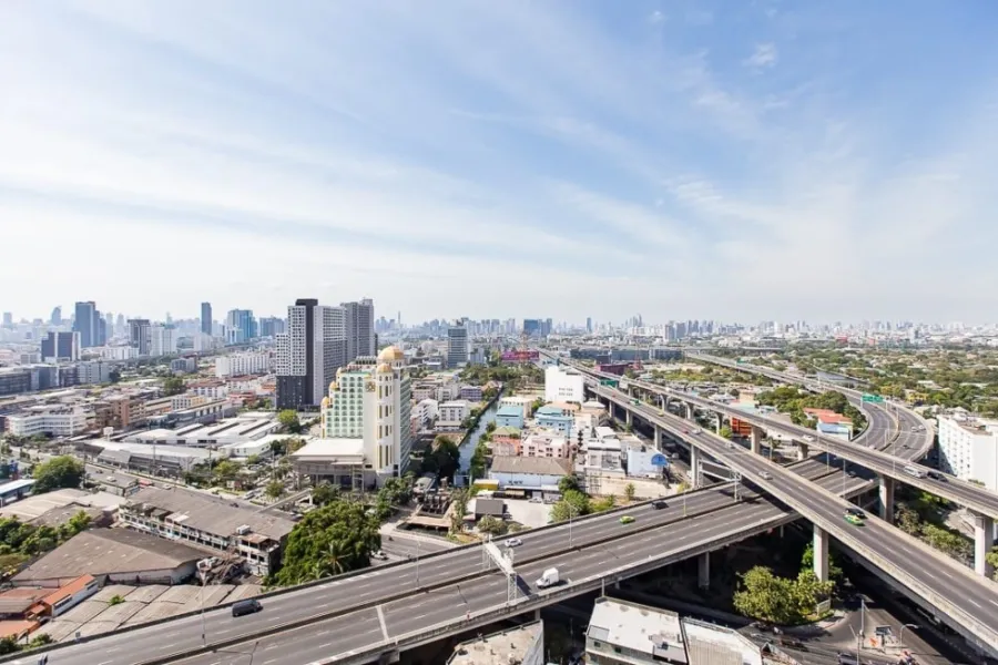 For rent condo The Base Garden Rama9 ห้องแต่งน่าอยู่ ชั้น 23 ได้วิวสูง บอกเลยว่าพลาดแล้วจะเสียดาย