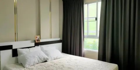 ให้เช่าด่วน D Condo รามคำแหง 64 1 ห้องนอน 1 ห้องน้ำ เฟอร์นิเจอร์ครบพร้อมอยู่ได้เลย จองเลยจ้า