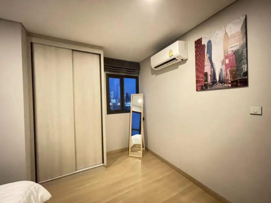 For sale, for rent!! Lumpini Suite Din Daeng-Ratchaprarop Condo, 19th floor, beautiful room, unblocked view, ready to move in, don't miss it!!