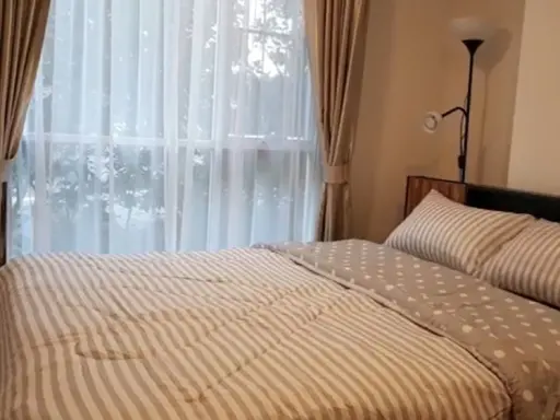 Condo for rent, Lumpini Place Bangna Km. 3, beautiful room decorated, airy, fully furnished, do not miss !!
