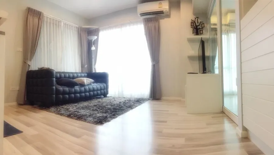 For sale, for rent!! Condo The Key Chaengwattana, 15th floor, Building A, corner room, beautiful room, fully furnished, good price, don't miss it!!