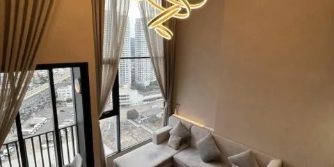 For rent Knightsbridge Space Ratchayothin Duplex, Living space 37 sq.m. ชั้น 20 ต้องรีบมาจอง