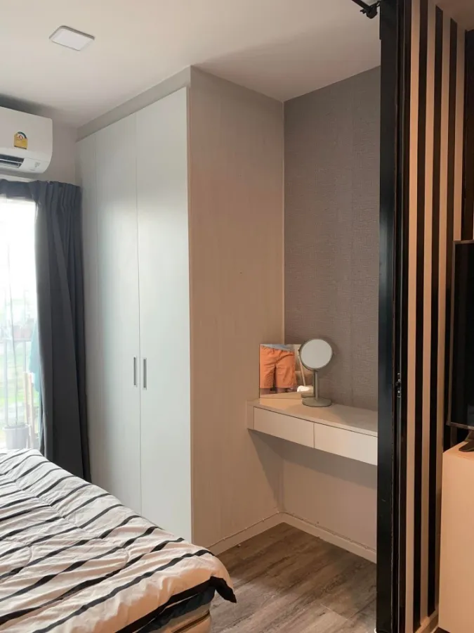 For rent, Atmoz Chaengwattana, separated room Furniture + electrical appliances look good, come at a great price, book now.