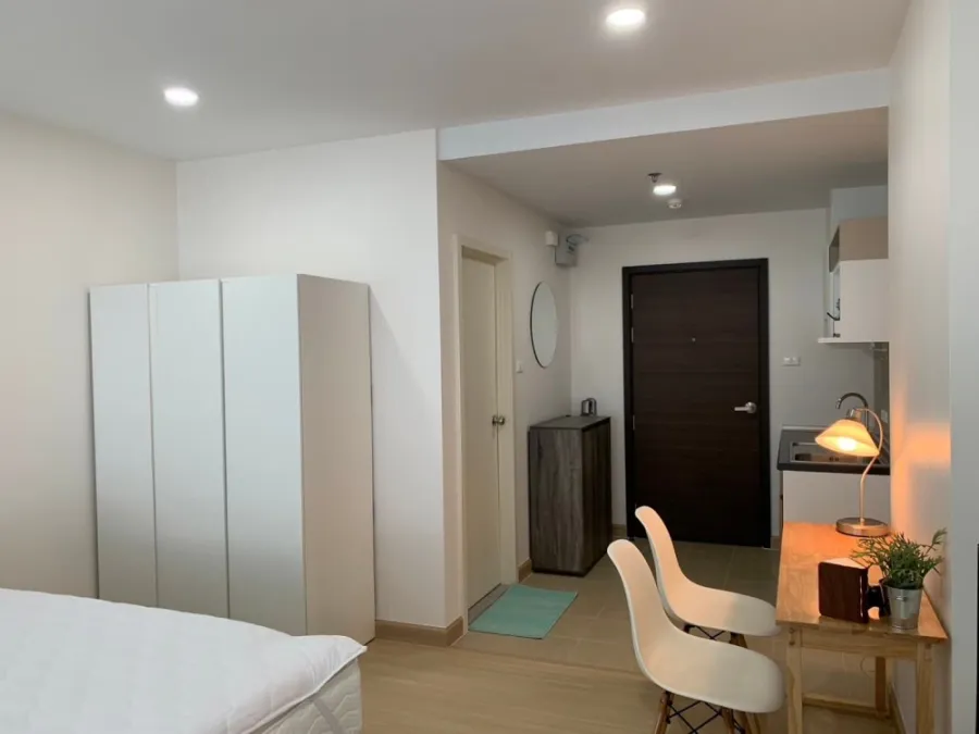 For rent, Supalai Park, Talat Phlu Station, high floor, perfectly decorated. All electrical appliances, book now.