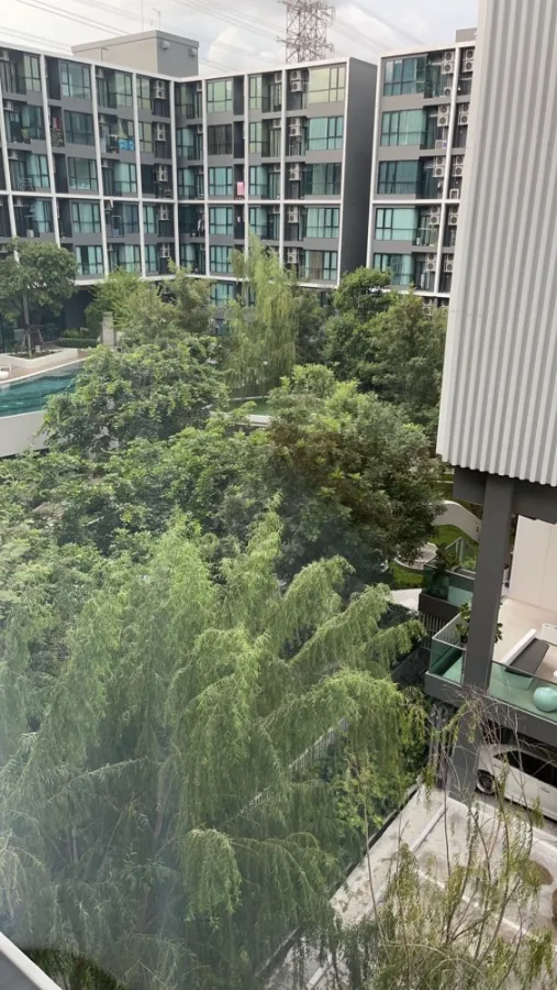 For rent: Atmoz Chaengwattana, 5th floor, pool view, separated room. Comes with complete decorations. Book now quickly.