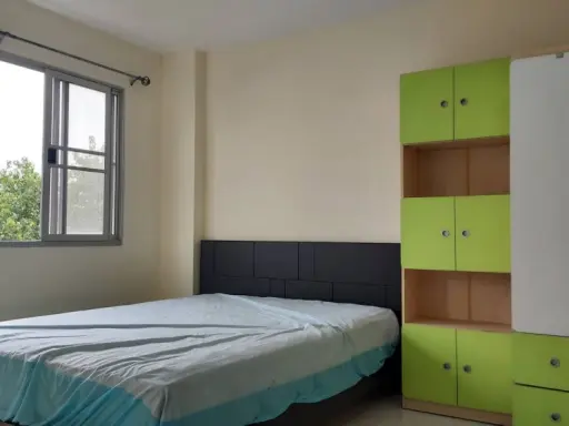 Condo for rent, Lumpini Town Bodindecha-Ramkhamhaeng, canal view, complete electrical appliances, book now, don't wait.