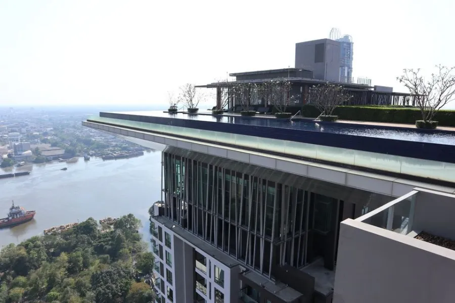 Condo for rent, Star View, decorated with built-ins mixed with marble patterns, river view, high floor, don't wait.