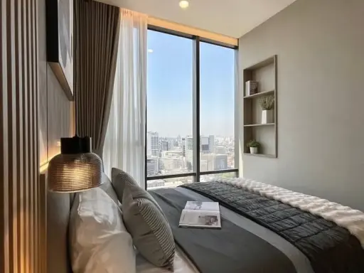 For rent: The Extro Phayathai-Rangnam, 1 bedroom, 1 bathroom, beautifully decorated, with a cool theme, well-built-in furniture. Reserve now!