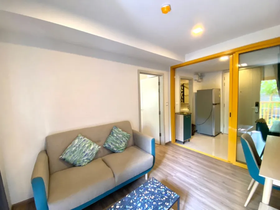 Sell/Rent Condo The Base Sukhumvit 50, beautiful room, fully furnished, good location, can't miss it.