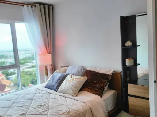 For rent: Regent Home Bangna, ready to move in, fully furnished, appliances included. Just bring your own luggage and move in. Don't miss out!