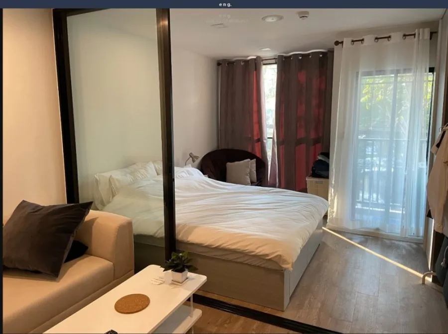 For rent Atmoz Ladprao 15, 2nd floor, fully furnished. Electrical appliances ready to move in This must be booked quickly.