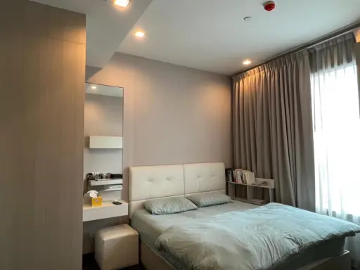 Q Asoke condo for sale, nice room, affordable price, 24th floor, high view, hurry to reserve the owner today.