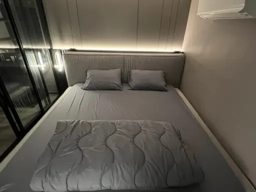 For rent The Origin Ladprao - Bangkapi ห้อง Duo space ชั้น 21 วิวรถไฟฟ้า แต่งครบจบที่นี่