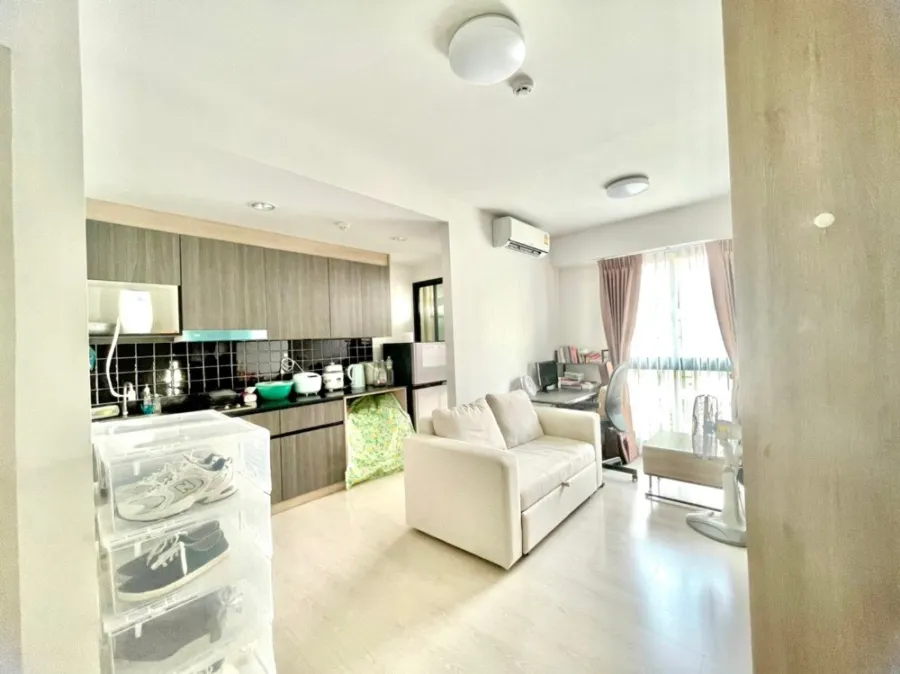 For sale, Unio Sukhumvit 72, Building B, 5th floor, fully furnished room. Ready to move in immediately. Hurry up to reserve now. Don't miss it.