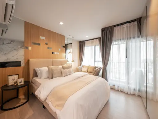 Condo for rent: Life Asoke-Rama 9, high floor, good view, privacy. Hurry and reserve now. Don't wait.