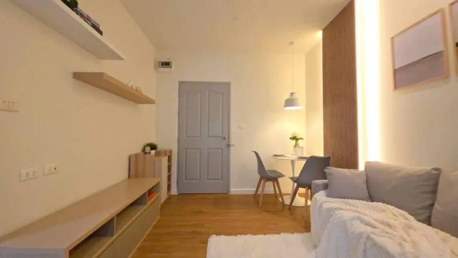 For sale: The Kith Sukhumvit 113, 1st floor, Building B, fully furnished, very beautiful, stylish, and very livable.