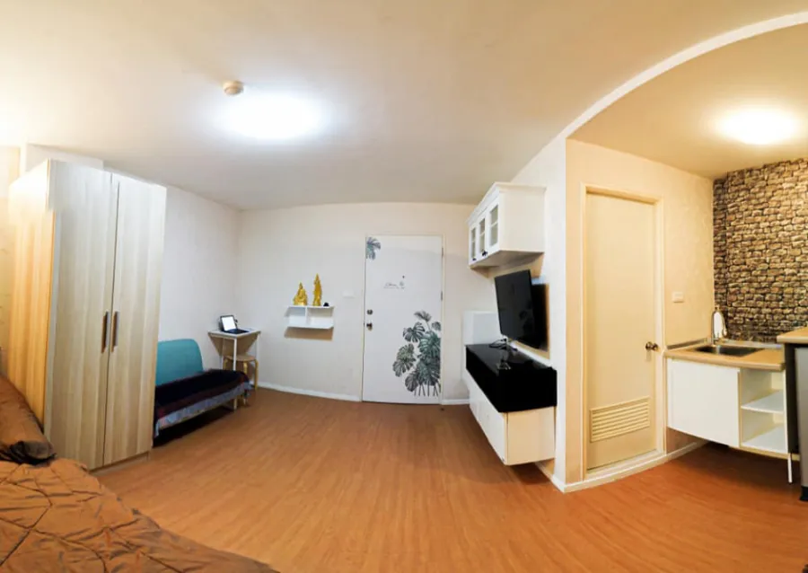 This room is very recommended. Condo for rent, Lumpini Township, Rangsit, Khlong 1, nice room, beautiful view, book quickly.