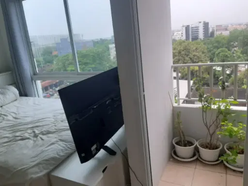 For sale, for rent, Feel Ratchada 36, ​​convenient transportation, north-facing room, corner room, beautiful, good view, breezy (very private), don't