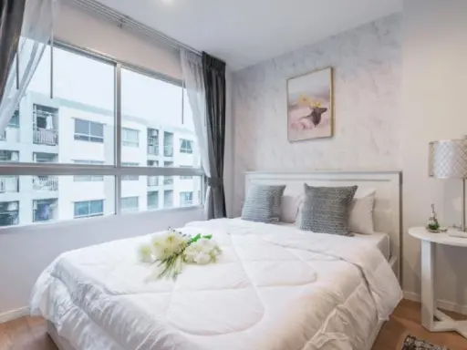Condo for sale / rent Lumpini Ville On Nut - Phatthanakan 1 bedroom 1 bath, new built-in room, fully furnished, very cheap price