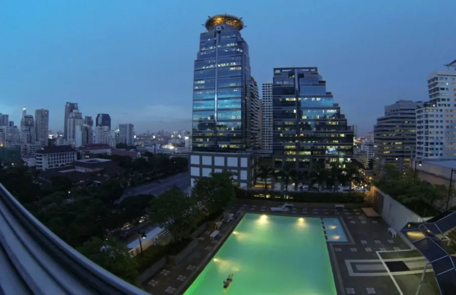For sale, for rent!! Condo Grand Park View Asoke, 14th floor, corner room, swimming pool view, beautiful room, ready to move in, hurry up and book now