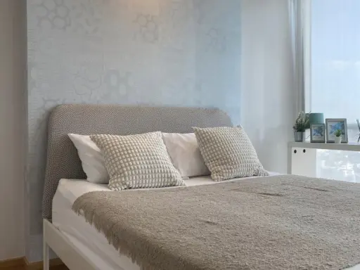 Condo for rent, The Line Phahonyothin Park, high floor, good view, great price. Hurry and reserve it today.