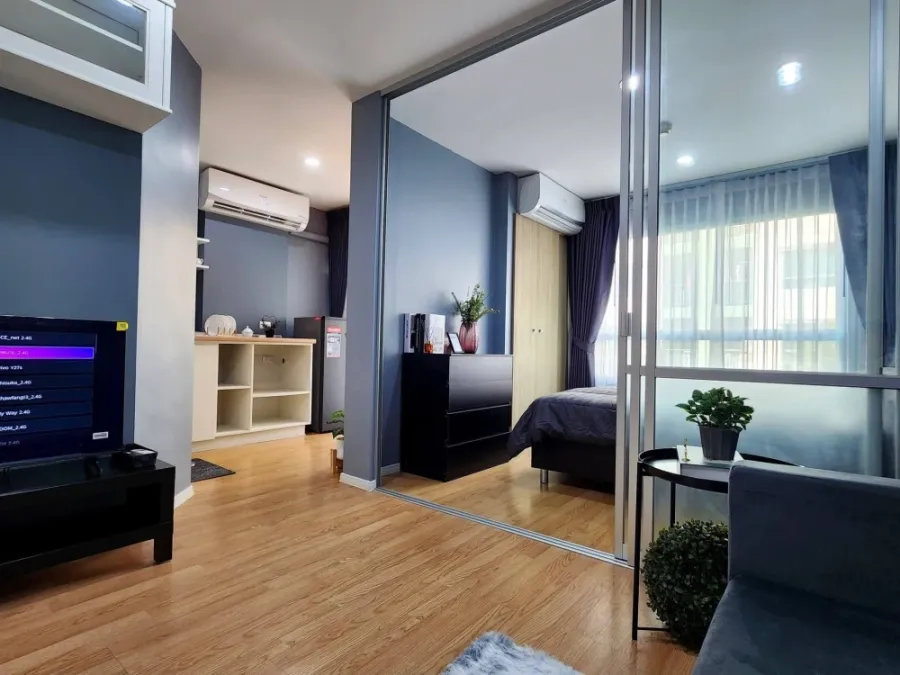 ขาย Lumpini ville onnut 46 1 ห้องนอน 1 ห้องน้ำ แต่งคุมโทน มาพร้อมเฟอร์ครบครัน ห้ามพลาด