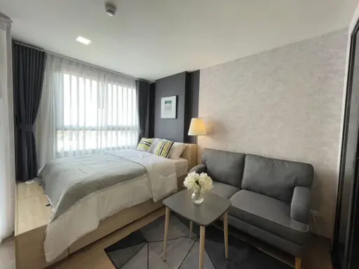 ให้เช่า The Muve Bangna ห้องพร้อมอยู่ เฟอร์พร้อม ราคาสบายกระเป๋า จองเลย images